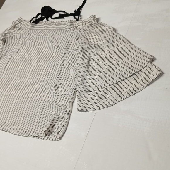Ann Taylor Loft off the shoulders loose fit strapped Top womens Sz Small EUC - Picture 5 of 15